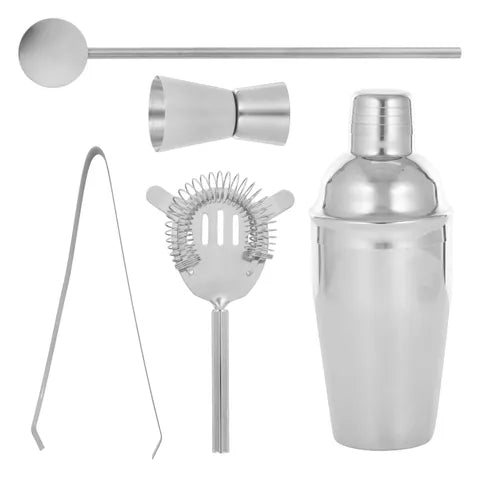 Silver Steel Cocktail Set