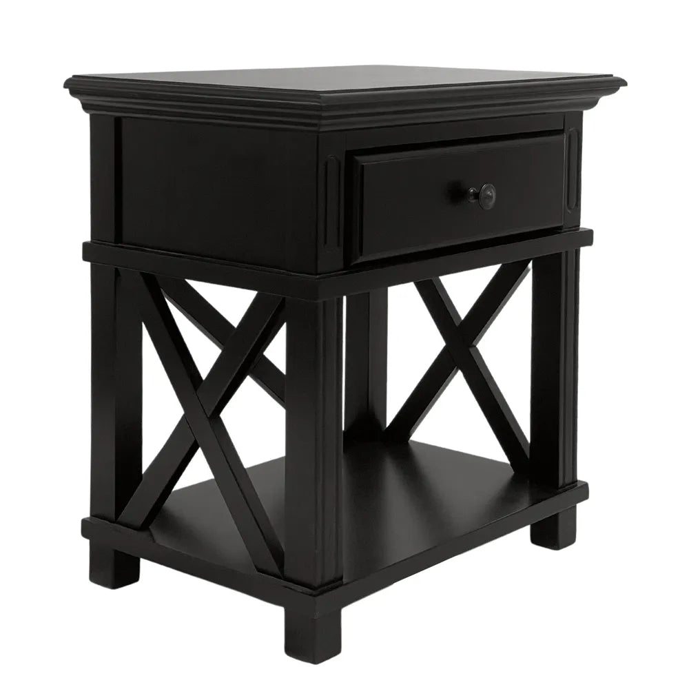 Sorrento Bedside Table - Black