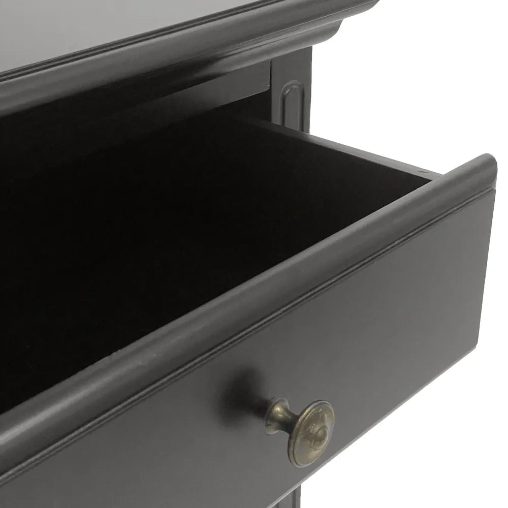 Sorrento Bedside Table - Black