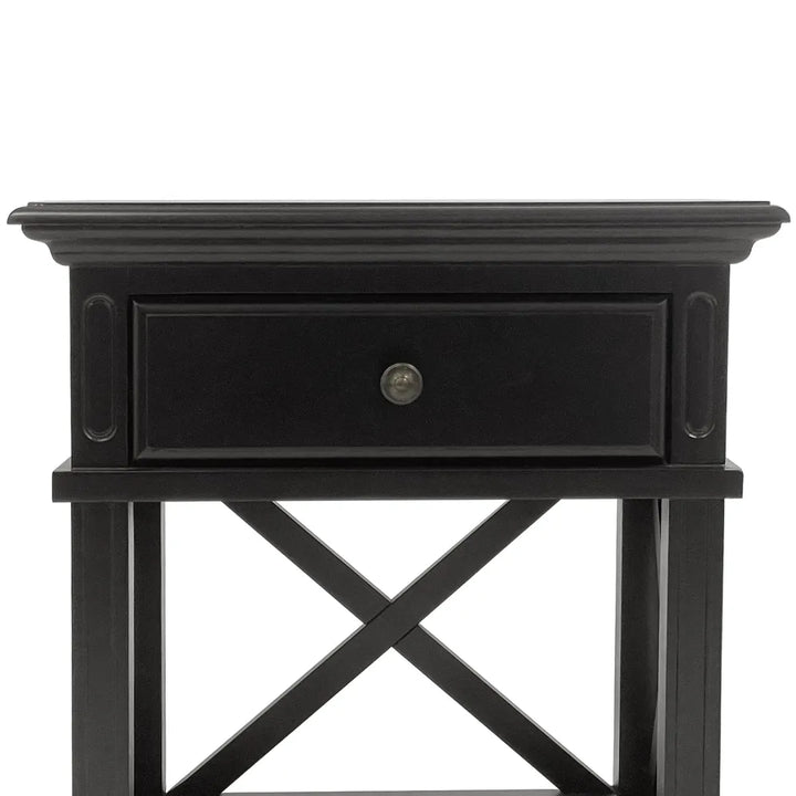 Sorrento Bedside Table - Black