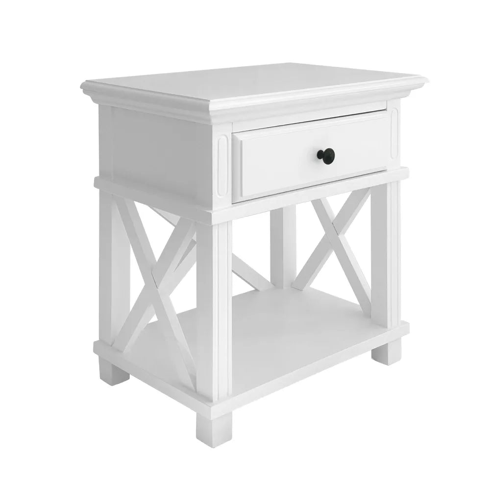 Sorrento Bedside Table - White