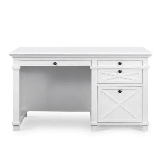 Sorrento Hamptons Desk - White 2 draw