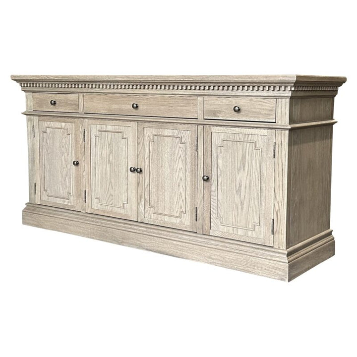 St Cleveland Sideboard Weathered Oak, 4-door, 3-draw