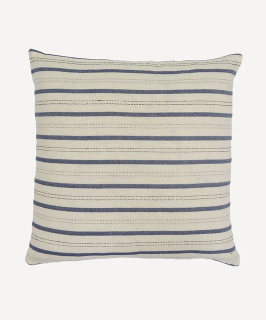 Stripe Blue Woven Cushion