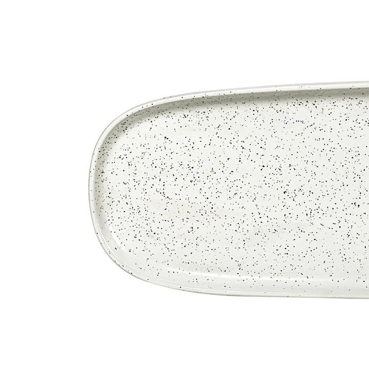 Table of Plenty Long Platter / White Speckle