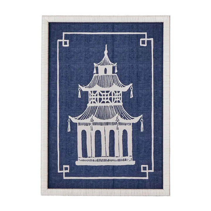 Temple Blue & White Art A