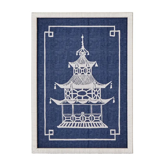 Temple Blue & White Art B