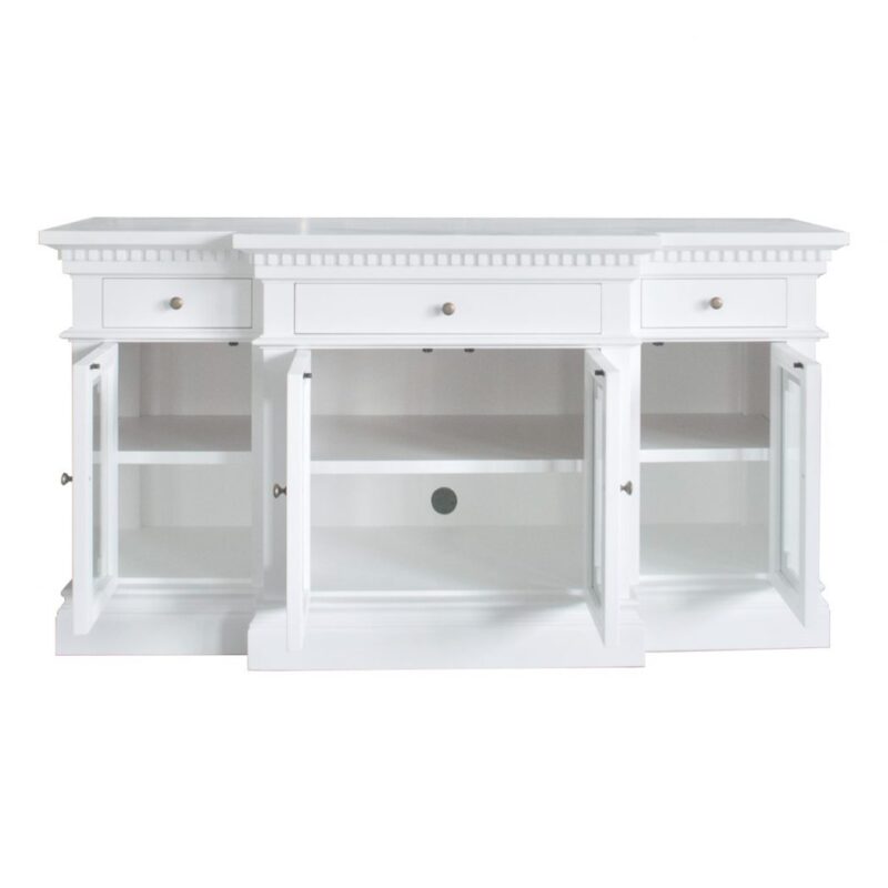 St. James TV Unit White