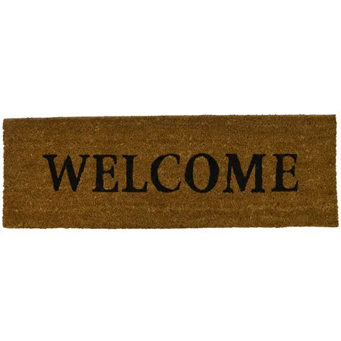 Welcome PVC Back Coir Doormat