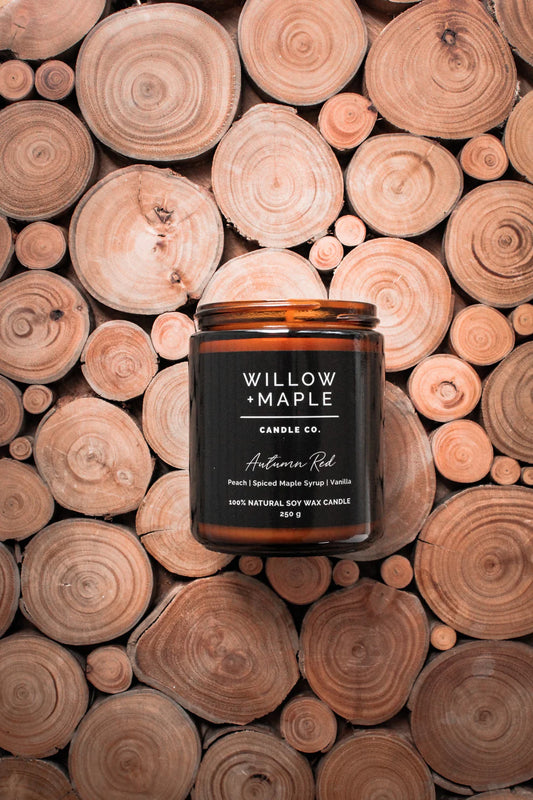 Willow + Maple Autumn Red Candle