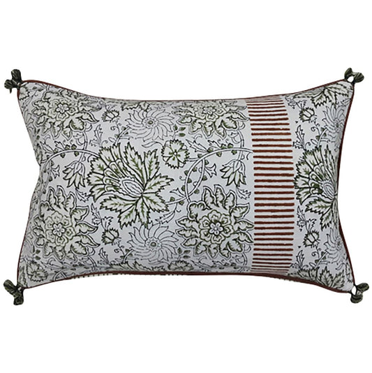 Windsor Flower/Stripes Long Cushion