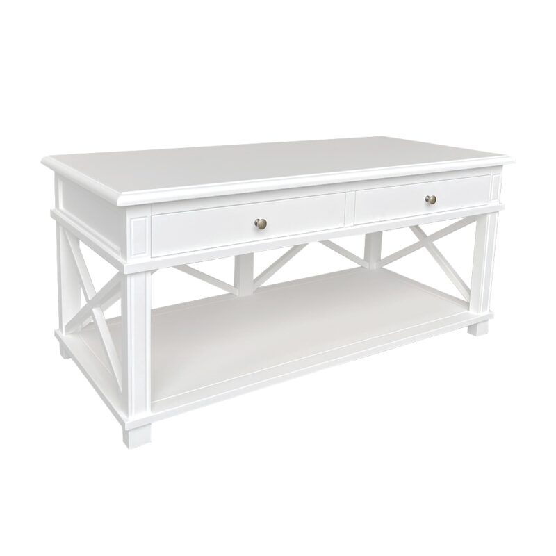 X Brace Entertainment Unit White 120cm