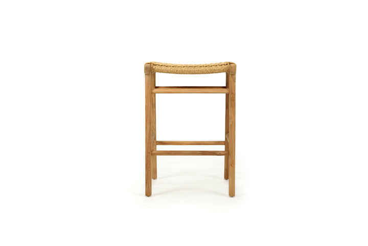 Zen Backless Counter Stool - Sand, Close Weave