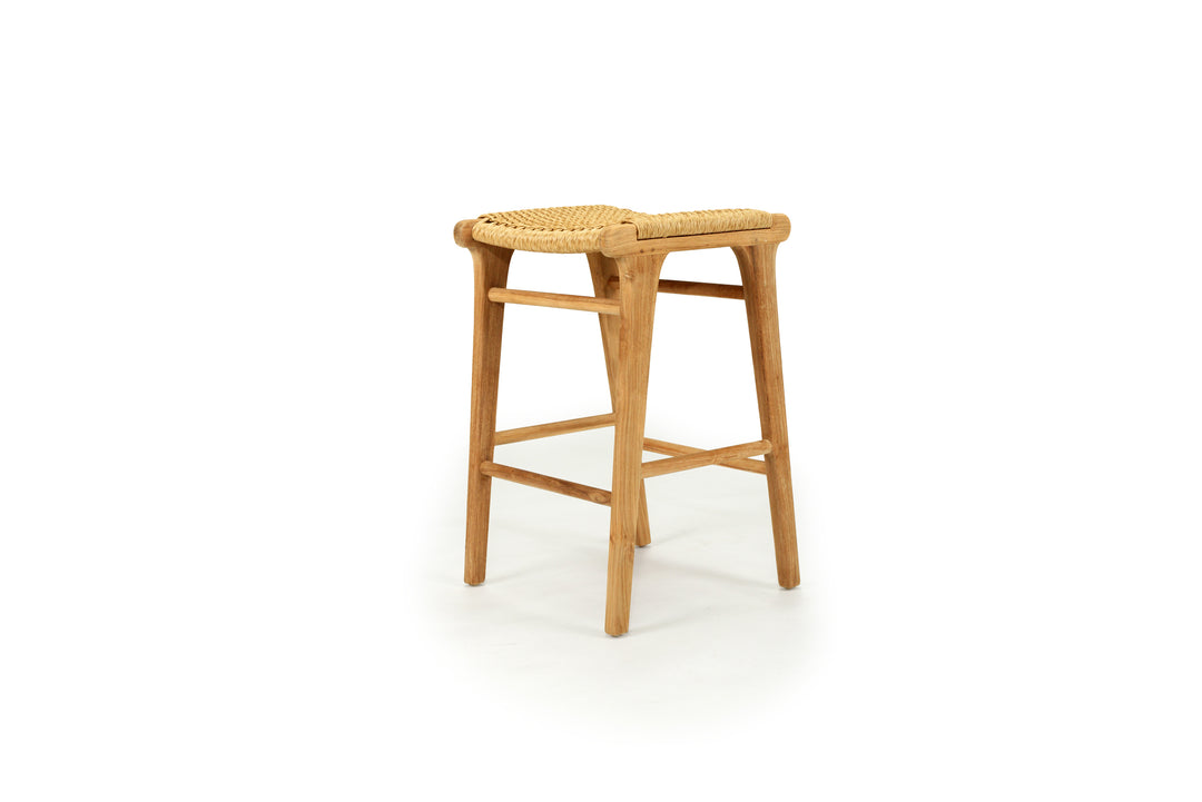 Zen Backless Counter Stool - Sand, Close Weave