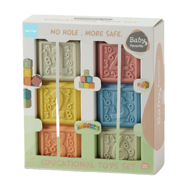 boxed educational counting blocks, fun educational gift for babies and young children