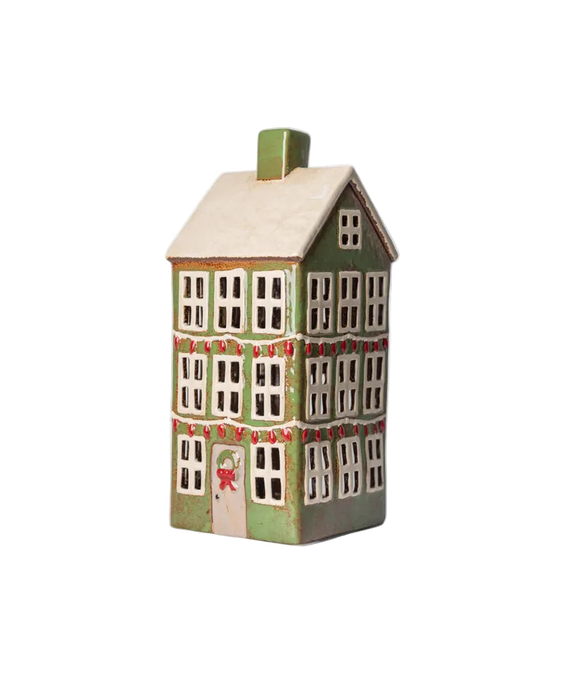 grand christmas chalet tealight house