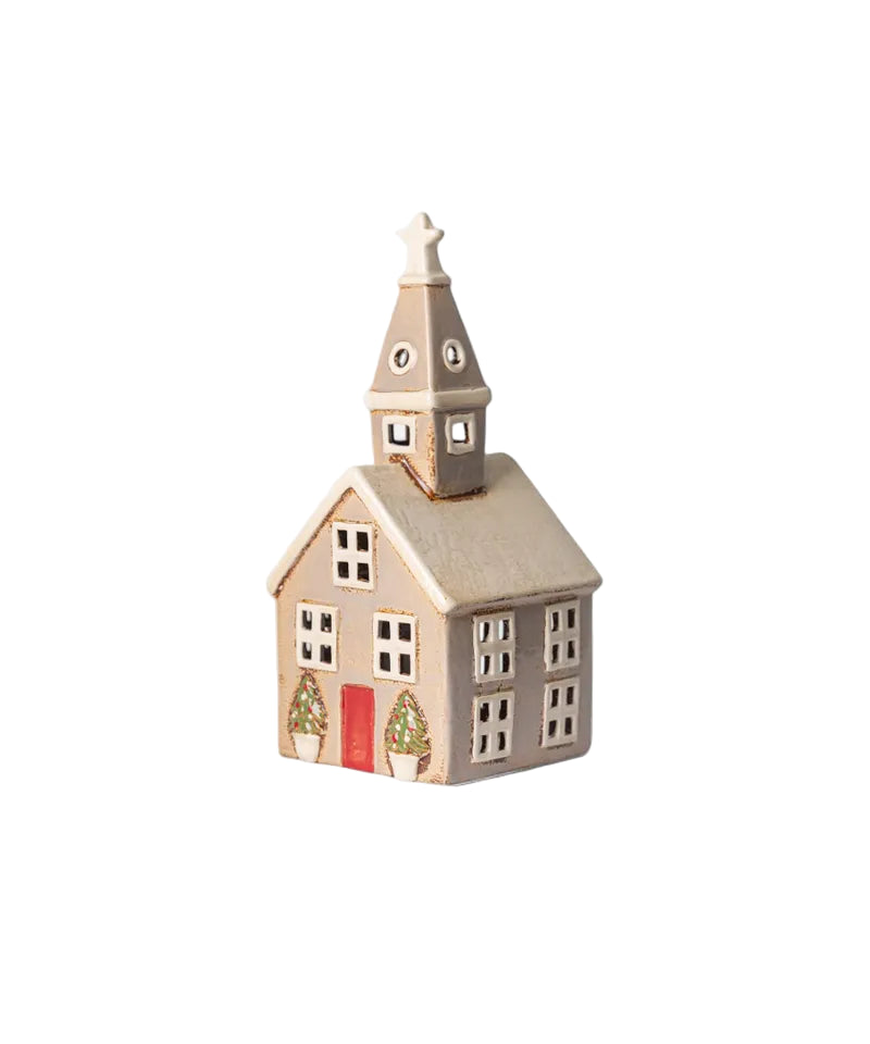 christmas chuch tealight house for decorating