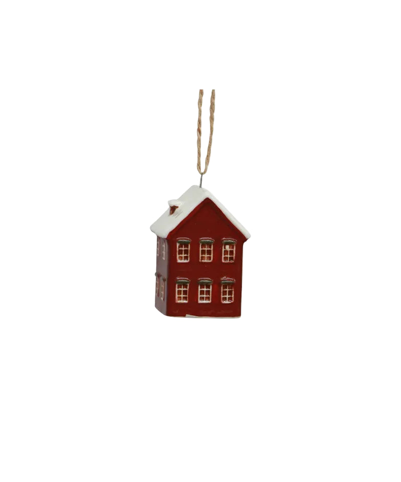 hanging house christmas tree decoration