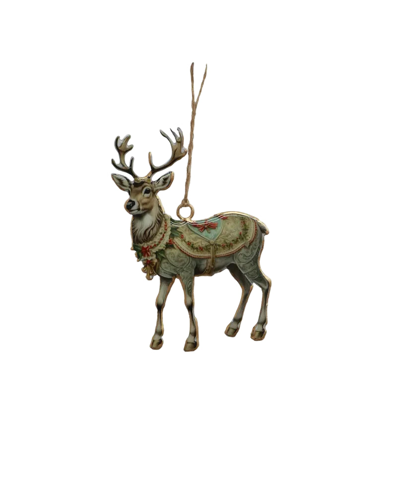hanging deer christmas tree decoration