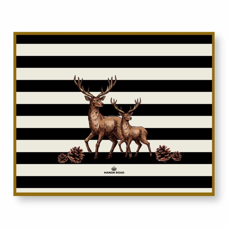 deer paper placemat pad, ideal for entertaining