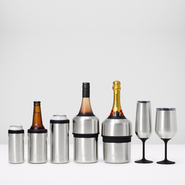 Huski Champagne Flute - Brushed Stainless