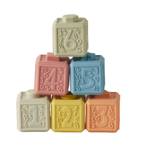 colourful stack of children's counting blocks, educational