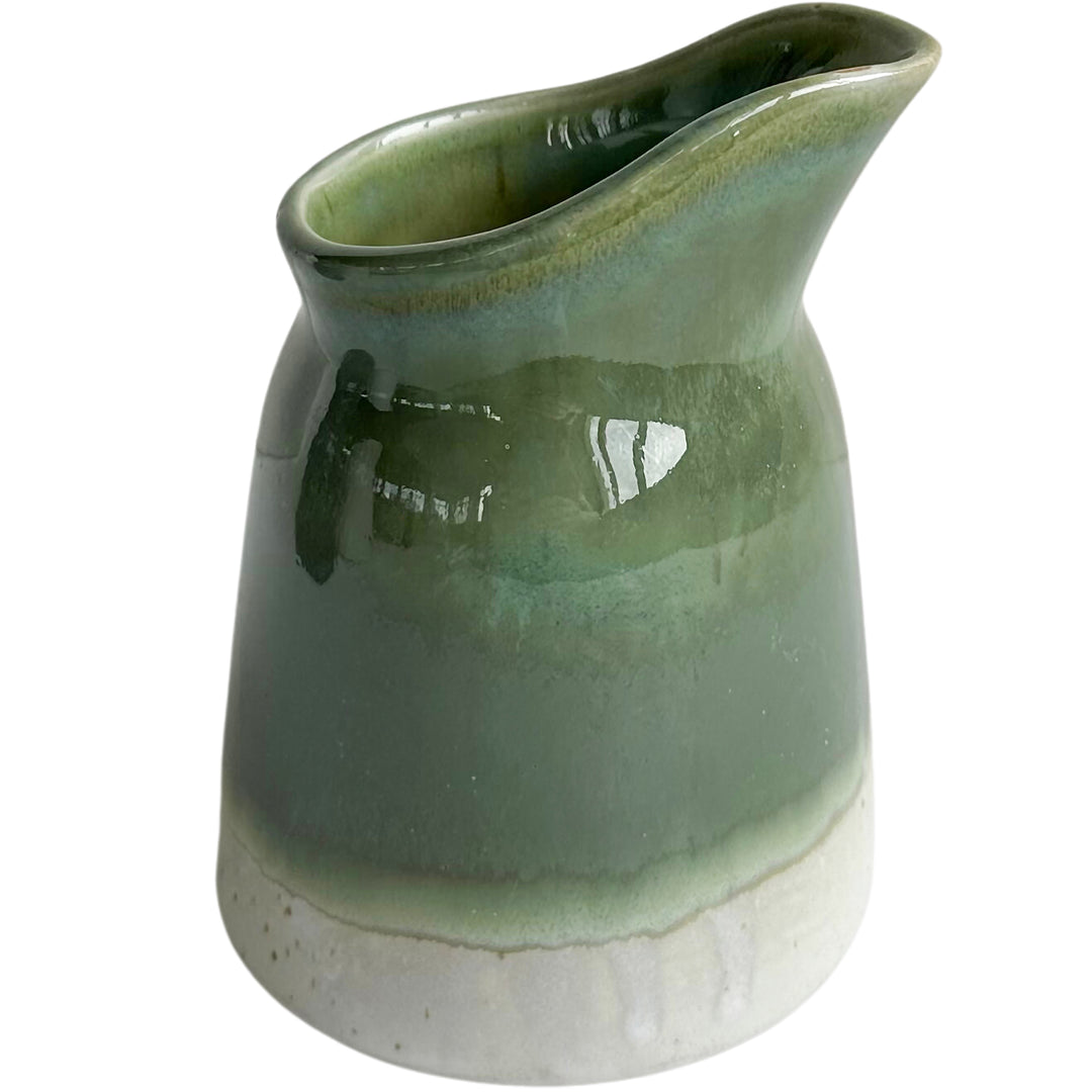 Olive Green Ceramic Sauce Jug