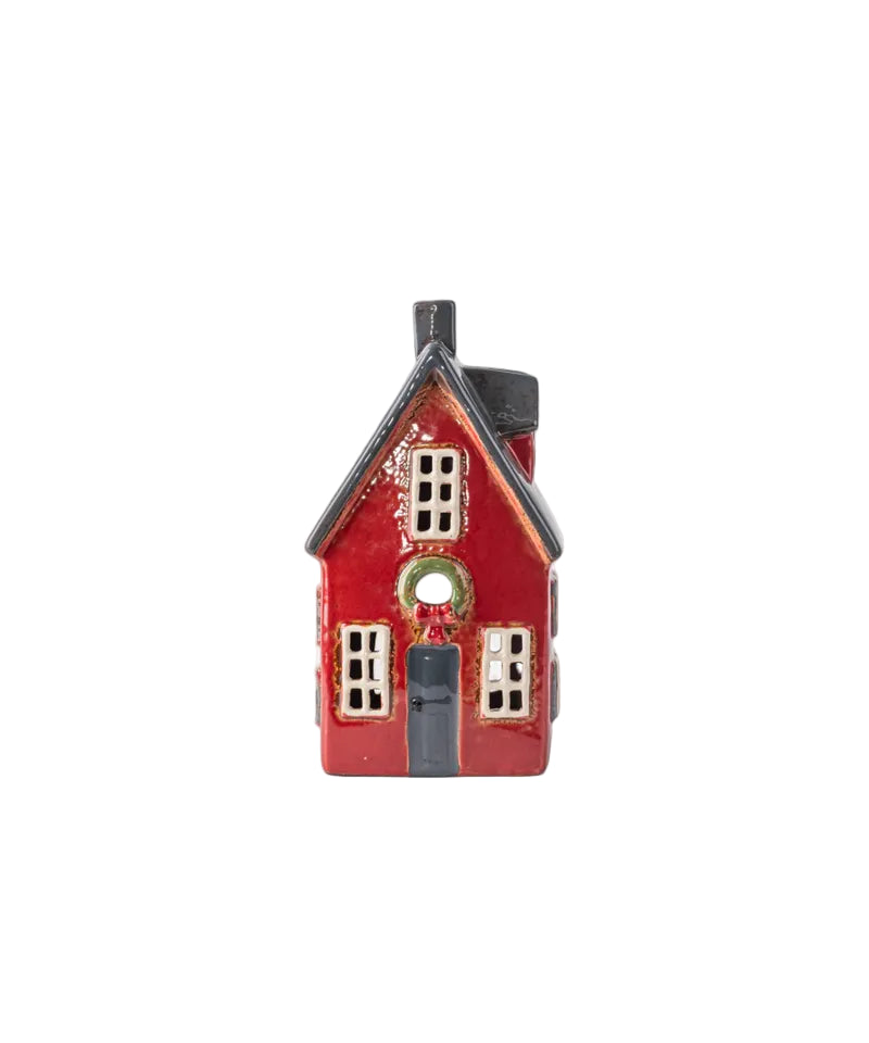 tealight ceramic christmas house, lovely christmas decoration