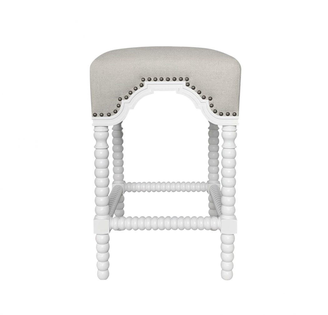 Bobbin Barstool - White or Black Frame