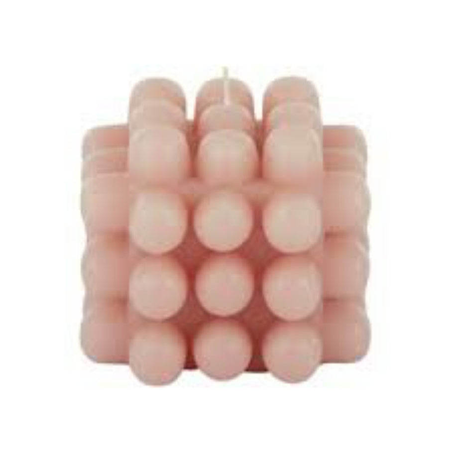 Bubbles Shape Candle - Blush