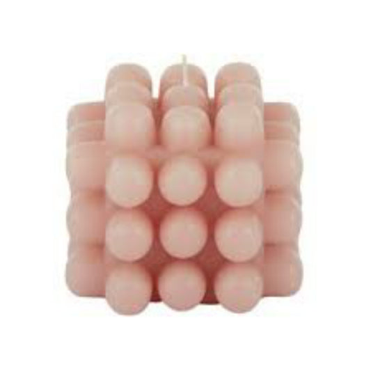 Bubbles Shape Candle - Blush