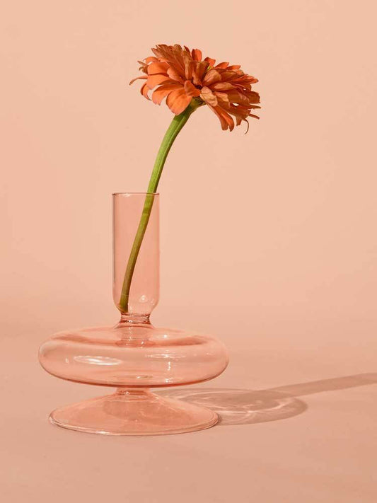 Miniature Pink Glass Vase