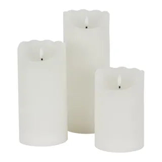 White flameless candle