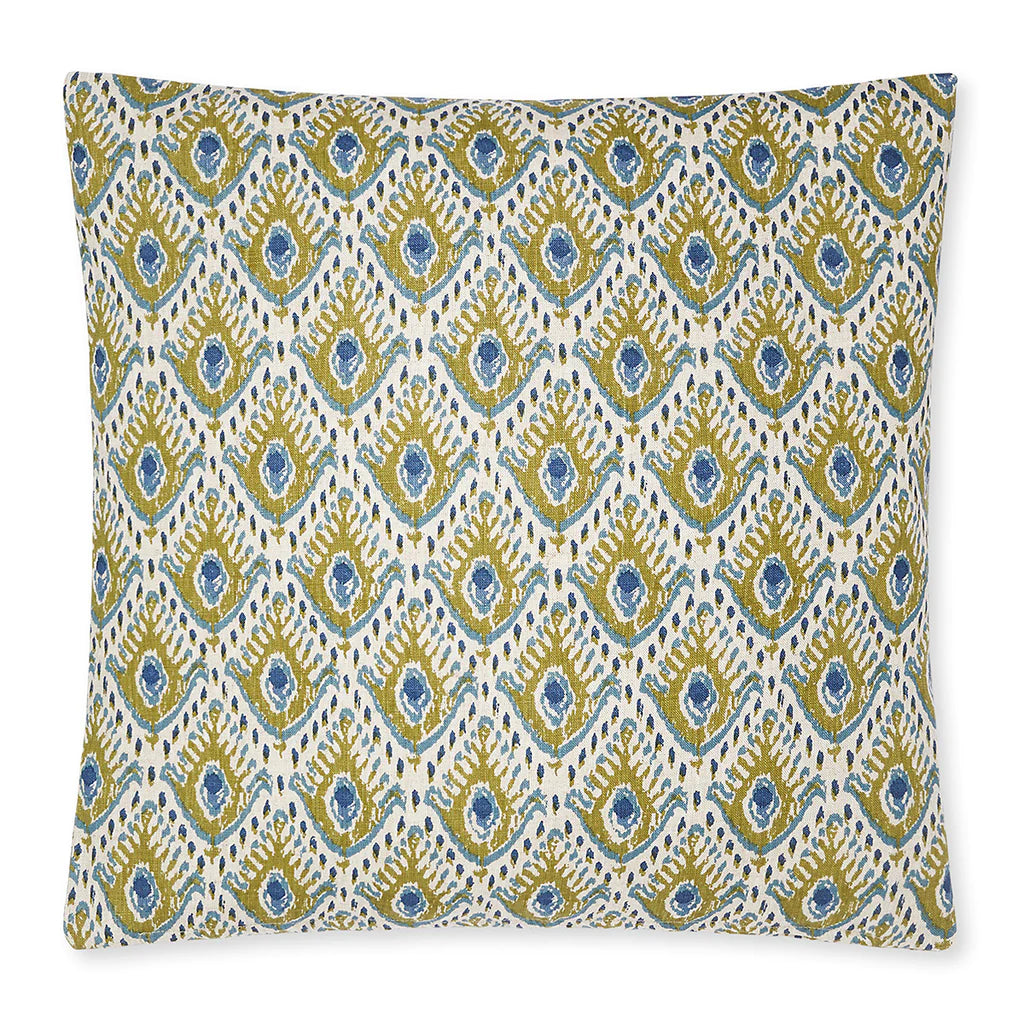 Moss Azure Linen Cushion - 50x50