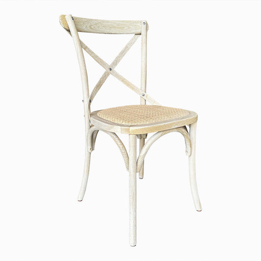 Kasan Crossback Chair - Bleached Oak