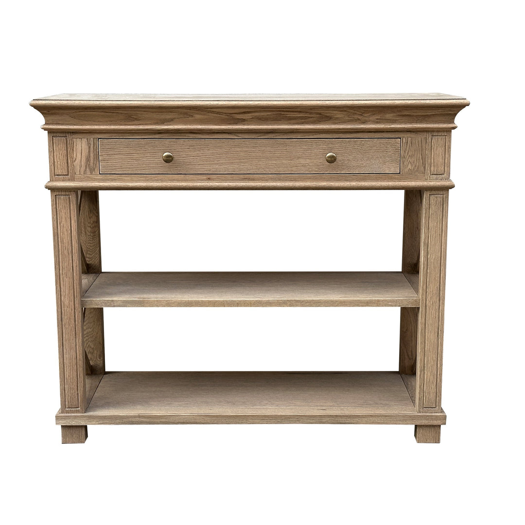 Heston Weathered Oak Console - Small