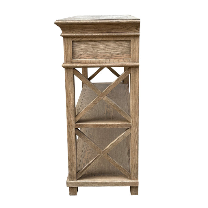Heston Weathered Oak Console - Small