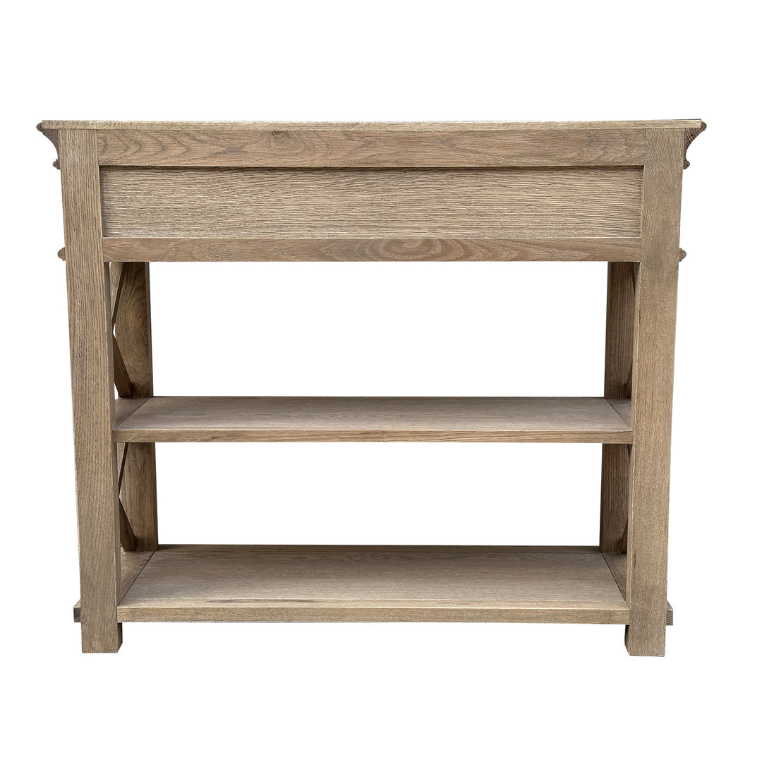 Heston Weathered Oak Console - Small