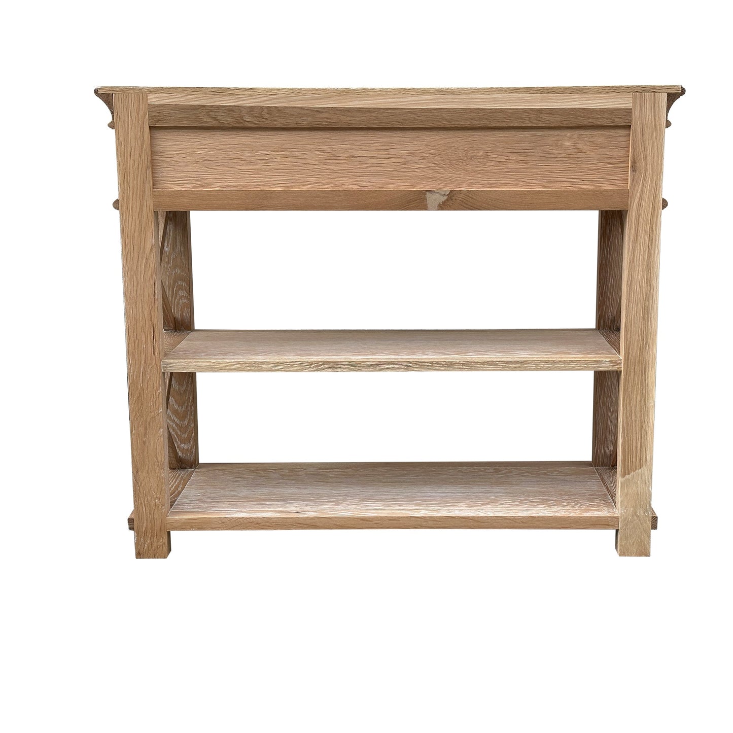 Heston Whitewash Oak Console - Small