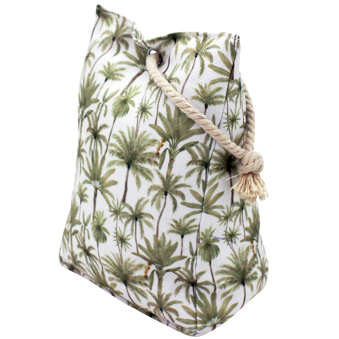 Doorstop - Fabric With Rope Handle green palms