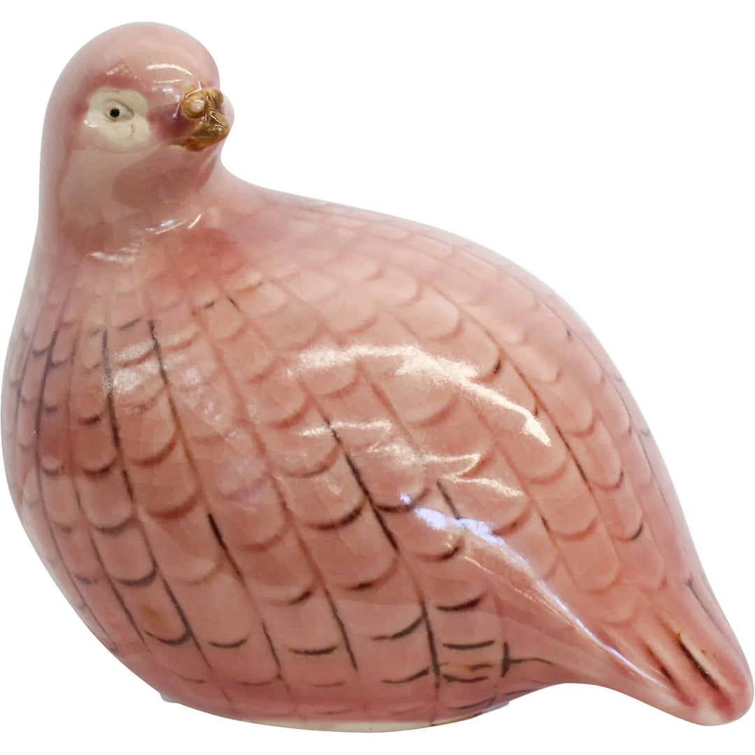 guinea fowl peach decorator item