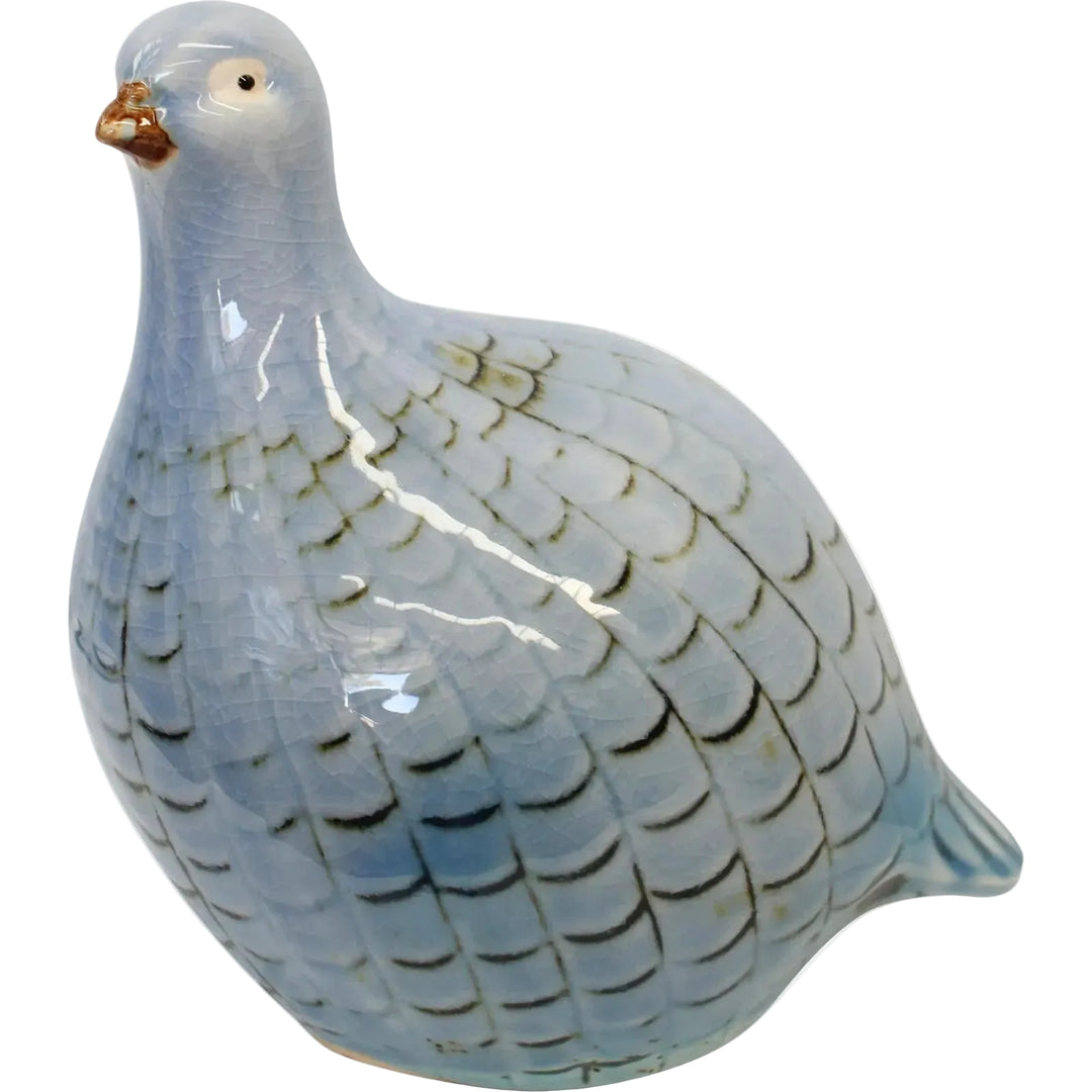 blue guinea fowl bird used for decoration