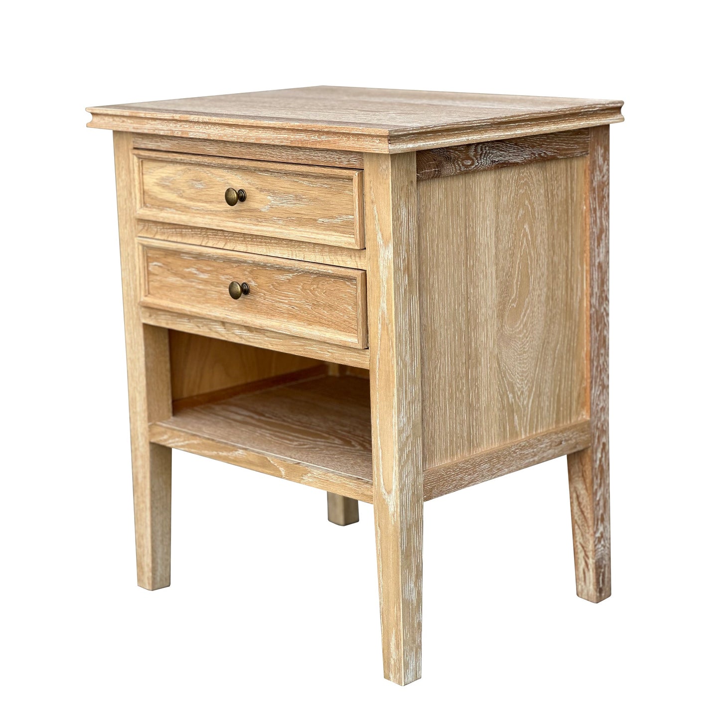 Patrack Whitewash Oak Side Table