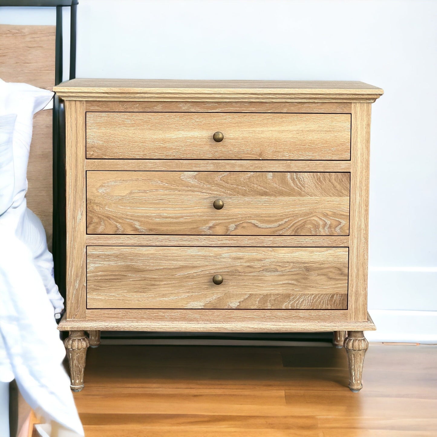 Emmerson Side Table - Large - Whitewash Oak