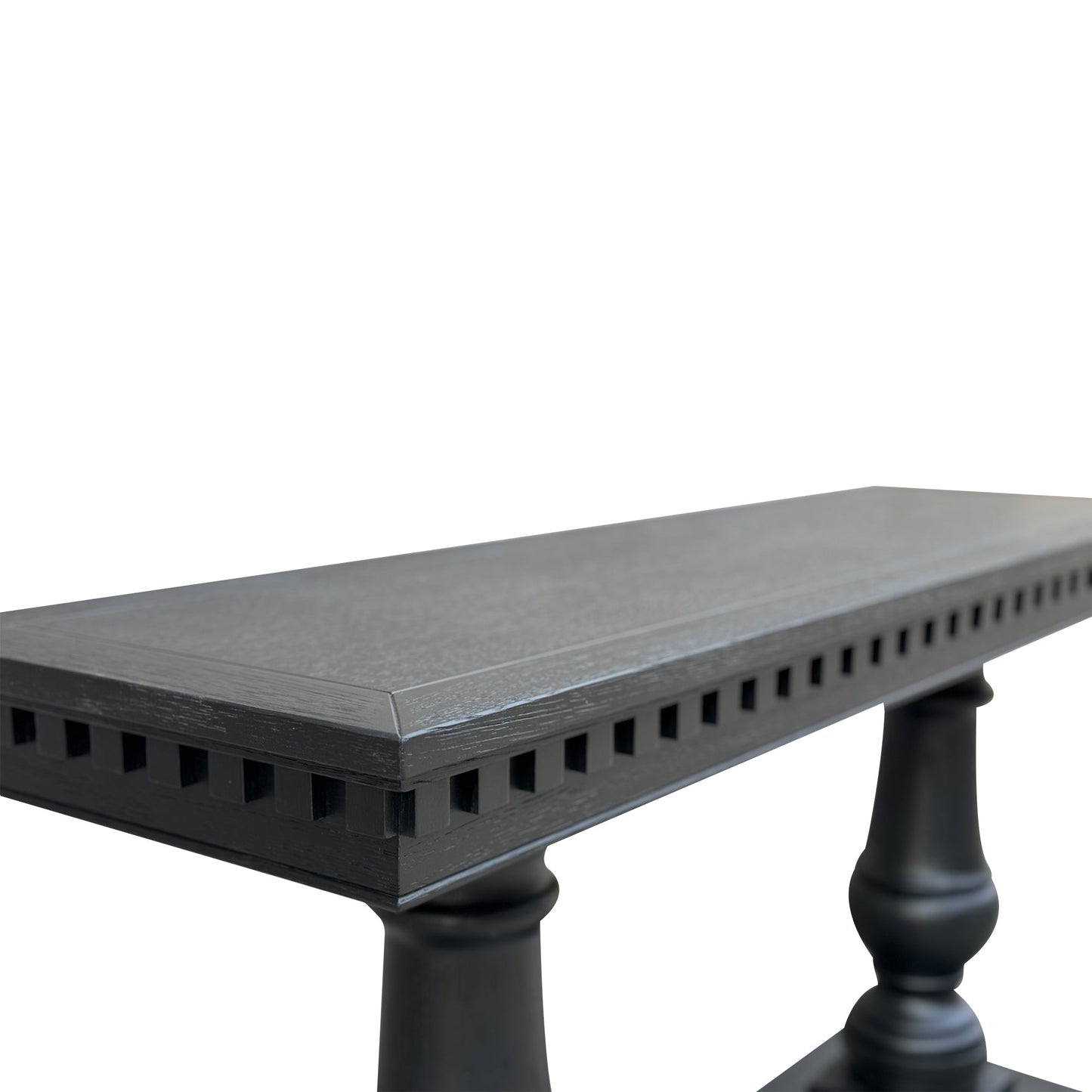 Balustrade Console - Black Oak