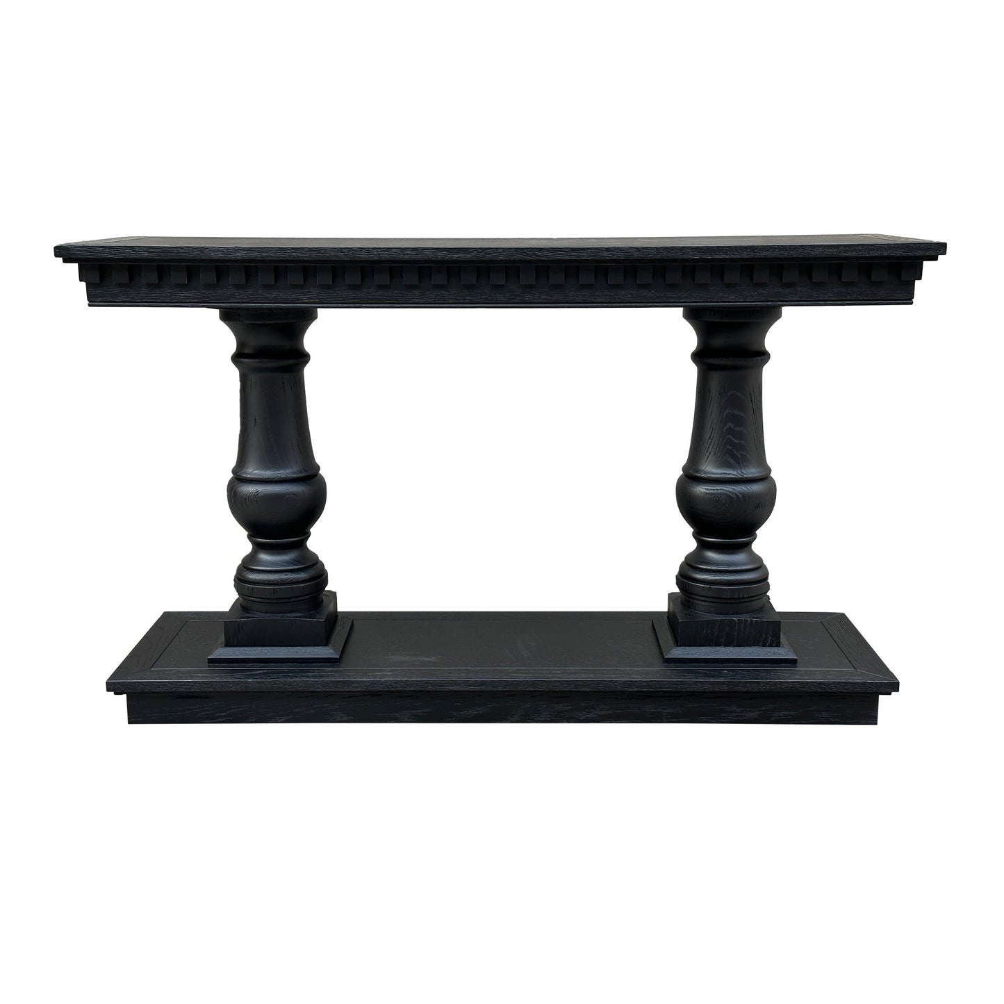 Balustrade Console - Black Oak