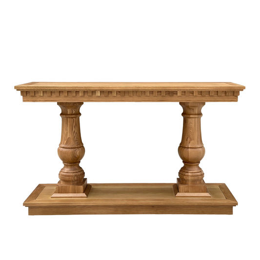 Balustrade Console  - Natural Oak