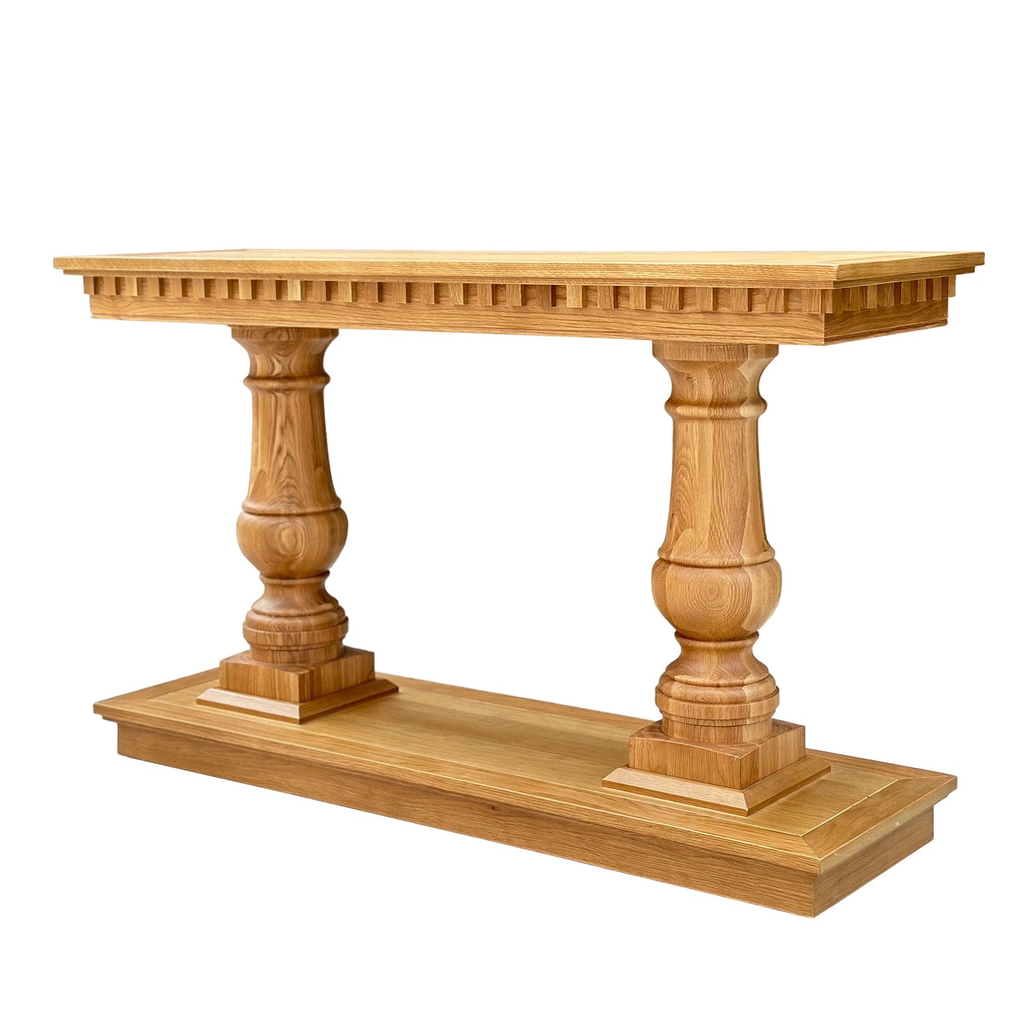 Balustrade Console  - Natural Oak