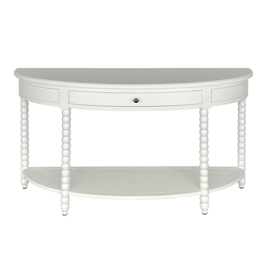 Bobbin Curved Console White