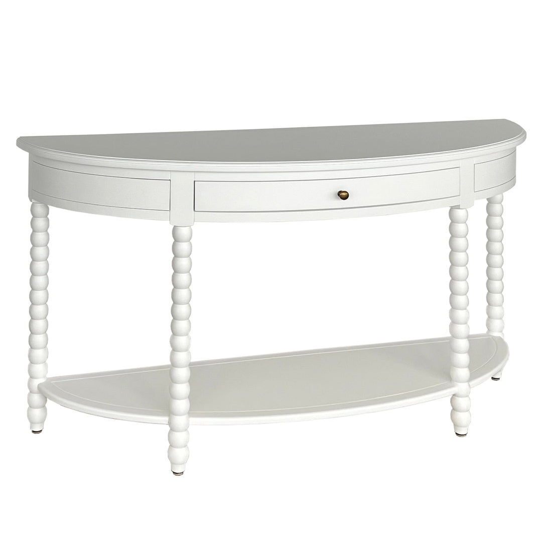 Bobbin Curved Console White